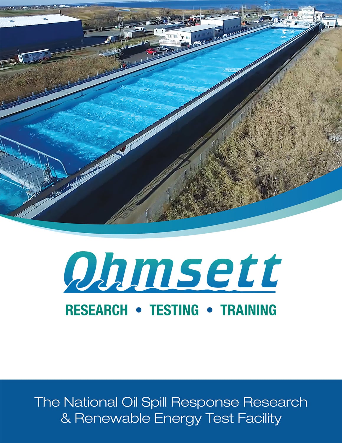 The Ohmsett brochure cover page
